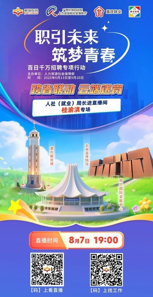 股票配资数据 跨省联动 云端送岗——“就业在线”开展“人社（就业）局长进直播间”桂渝滇专场